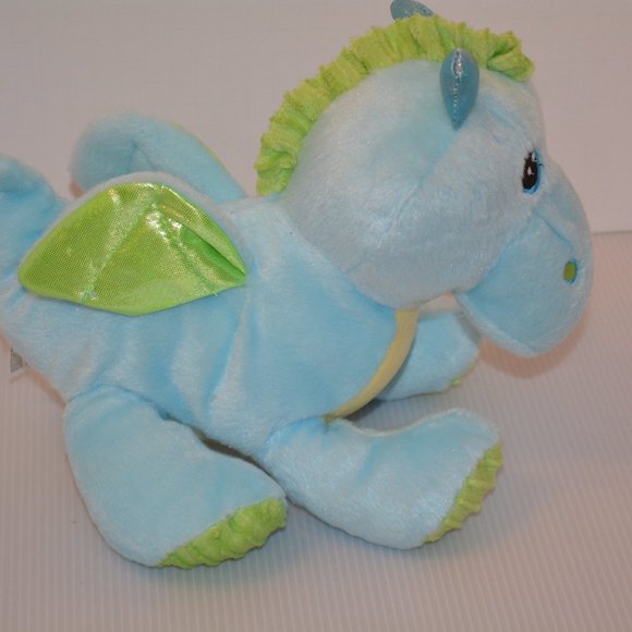 Spark Blue Flying Dragon Baby Rattle Toy Lovey - Picture 4 of 7